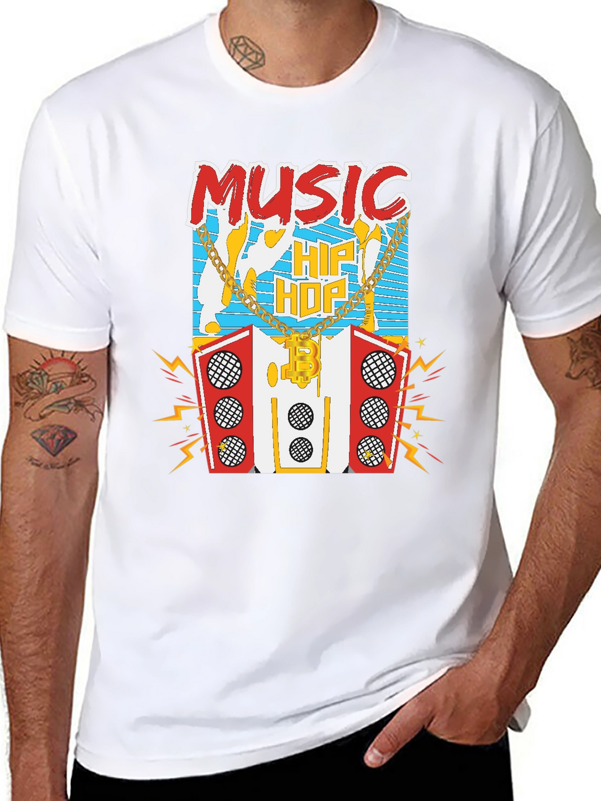 Hip Hop Music Graphic T-Shirt