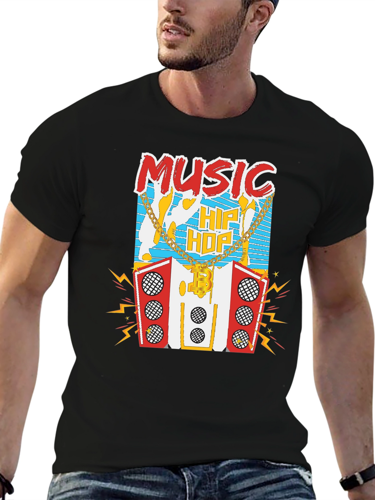 Hip Hop Music Graphic T-Shirt