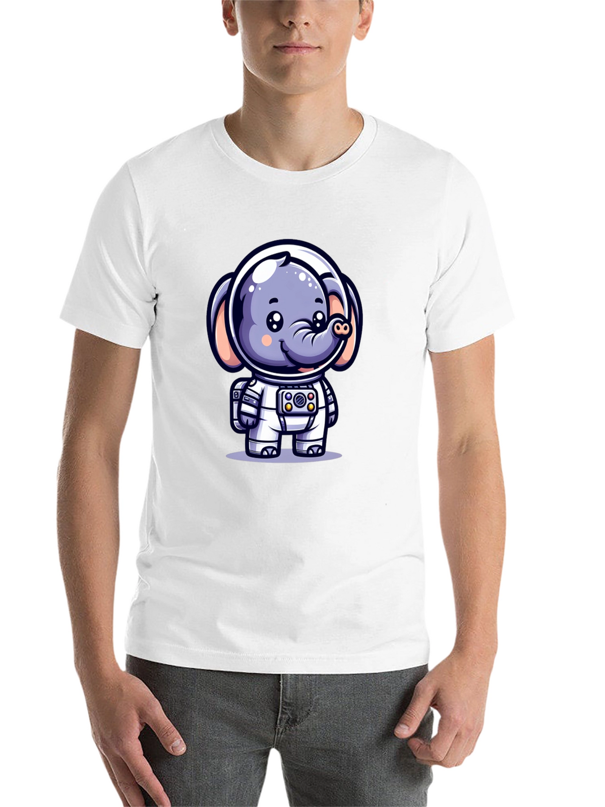 Cute Astronaut Elephant T-Shirt