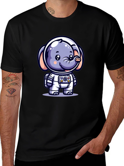 Cute Astronaut Elephant T-Shirt
