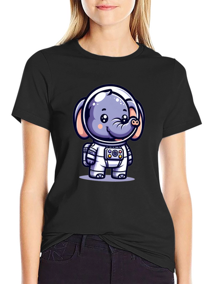 Cute Astronaut Elephant T-Shirt