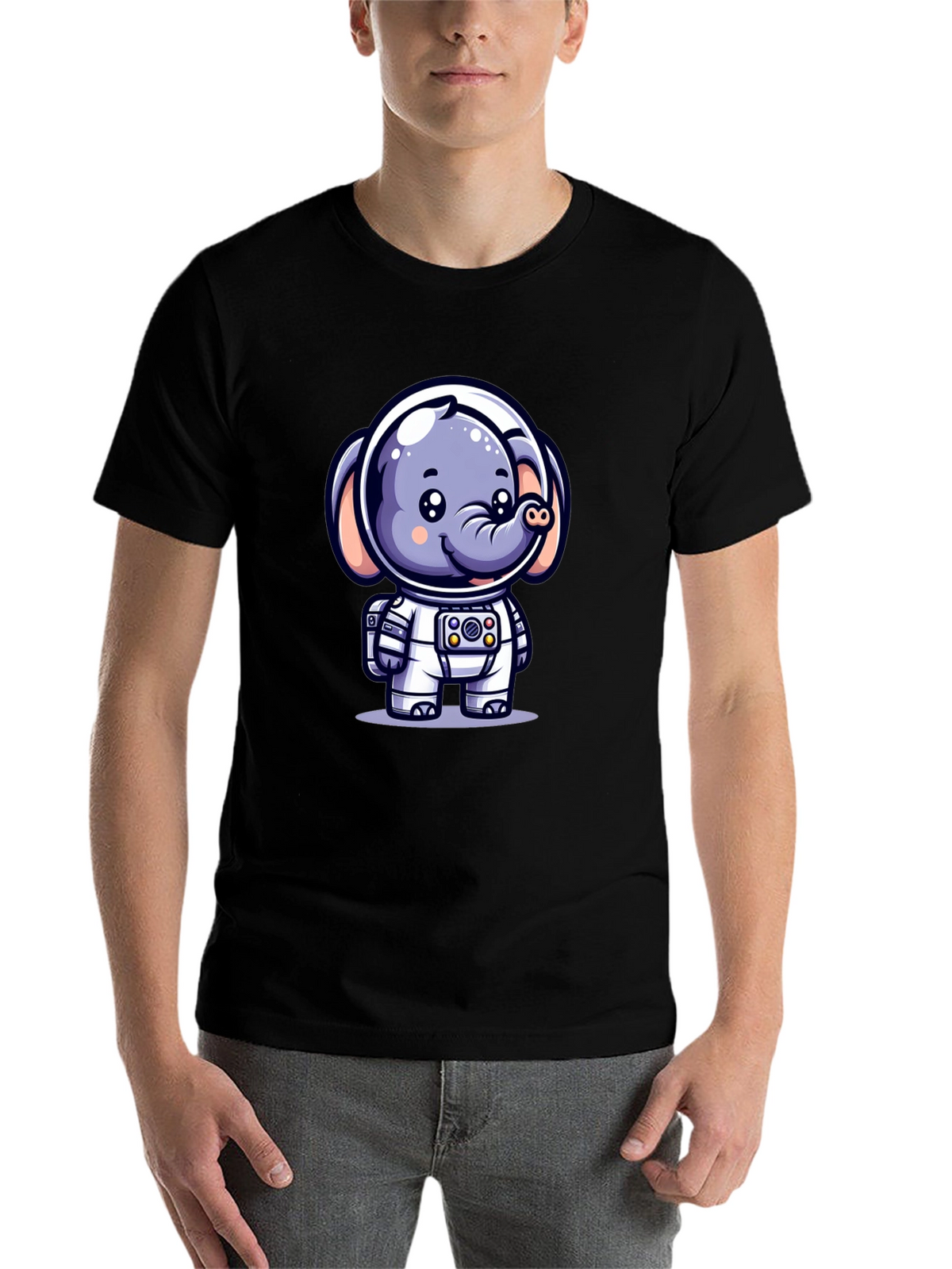 Cute Astronaut Elephant T-Shirt