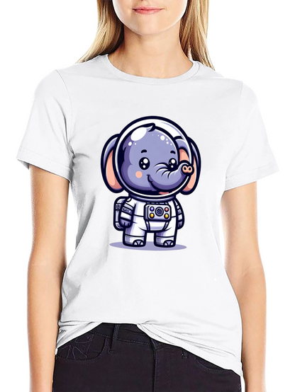 Cute Astronaut Elephant T-Shirt