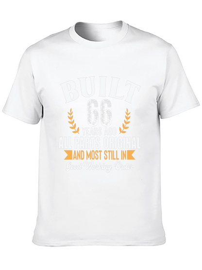 Built 66 Years Ago Funny Birthday T-Shirt