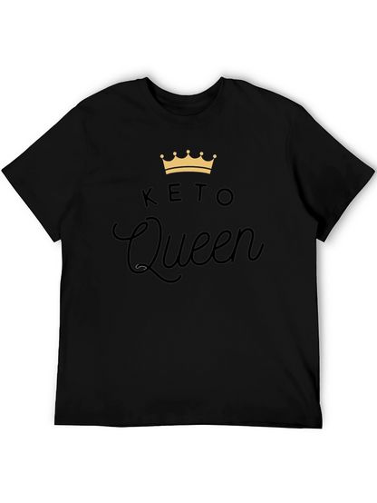 Keto Queen Black T-Shirt - Fashionable Keto Lifestyle Tee