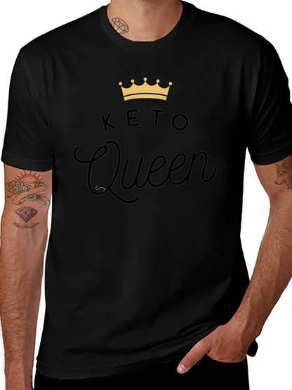 Keto Queen Black T-Shirt - Fashionable Keto Lifestyle Tee