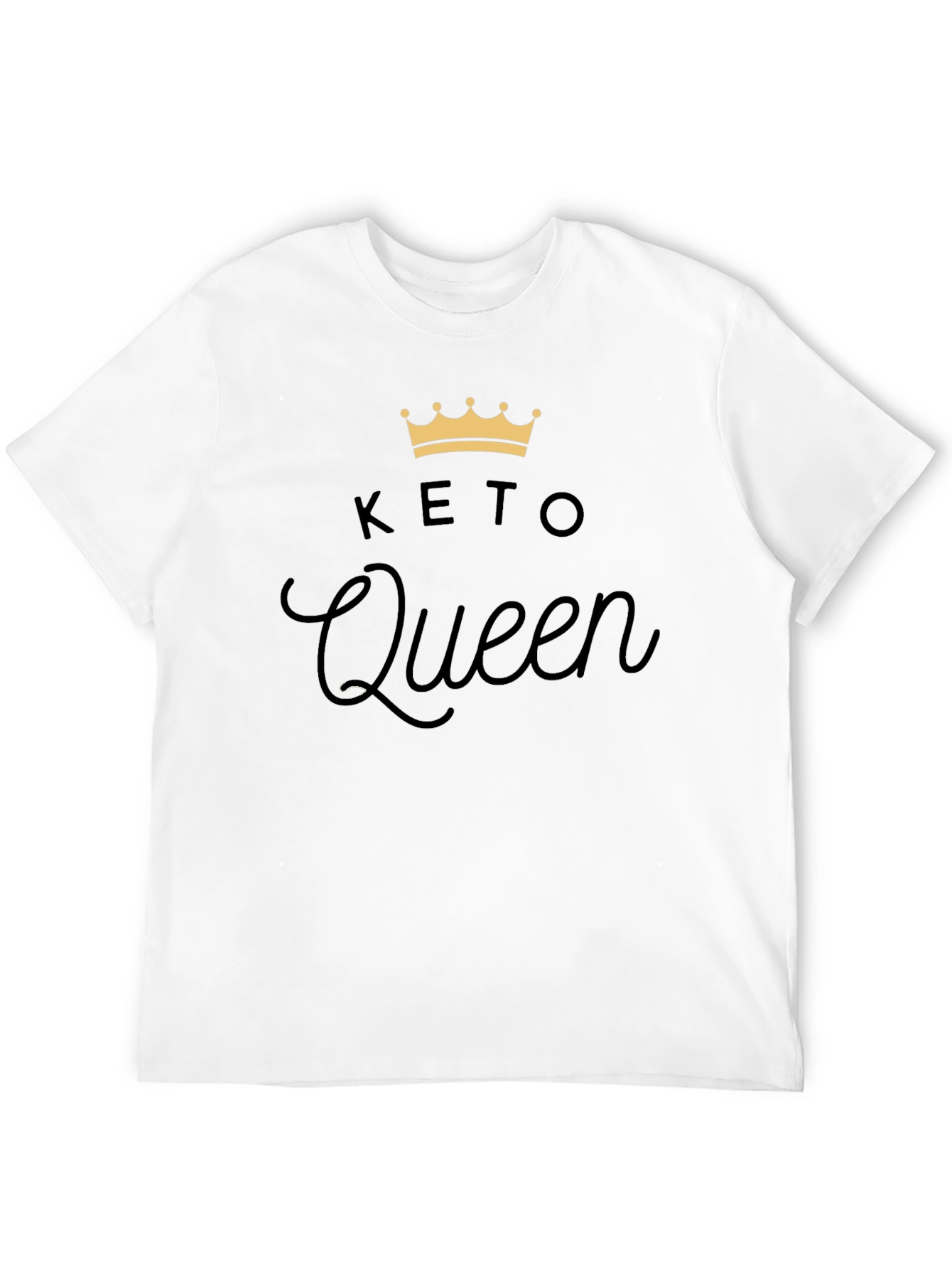 Keto Queen Black T-Shirt - Fashionable Keto Lifestyle Tee