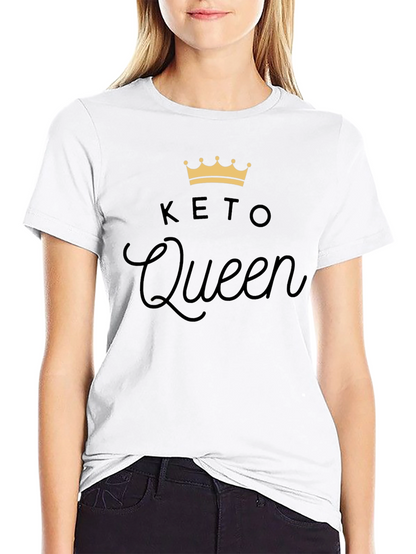Keto Queen Black T-Shirt - Fashionable Keto Lifestyle Tee