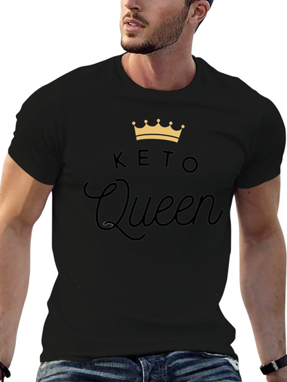 Keto Queen Black T-Shirt - Fashionable Keto Lifestyle Tee