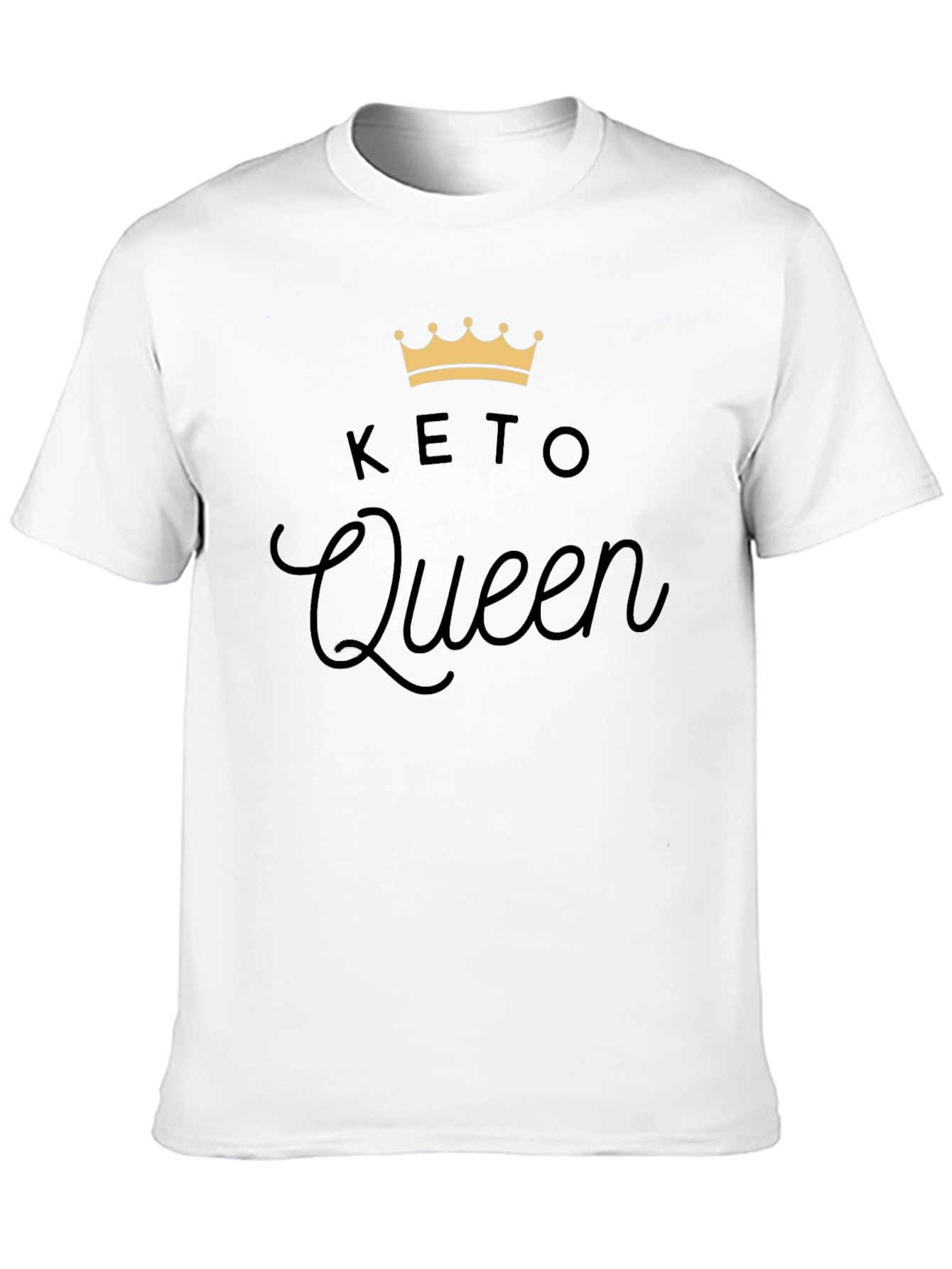 Keto Queen Black T-Shirt - Fashionable Keto Lifestyle Tee