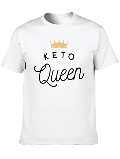 Keto Queen Black T-Shirt - Fashionable Keto Lifestyle Tee