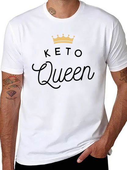 Keto Queen Black T-Shirt - Fashionable Keto Lifestyle Tee