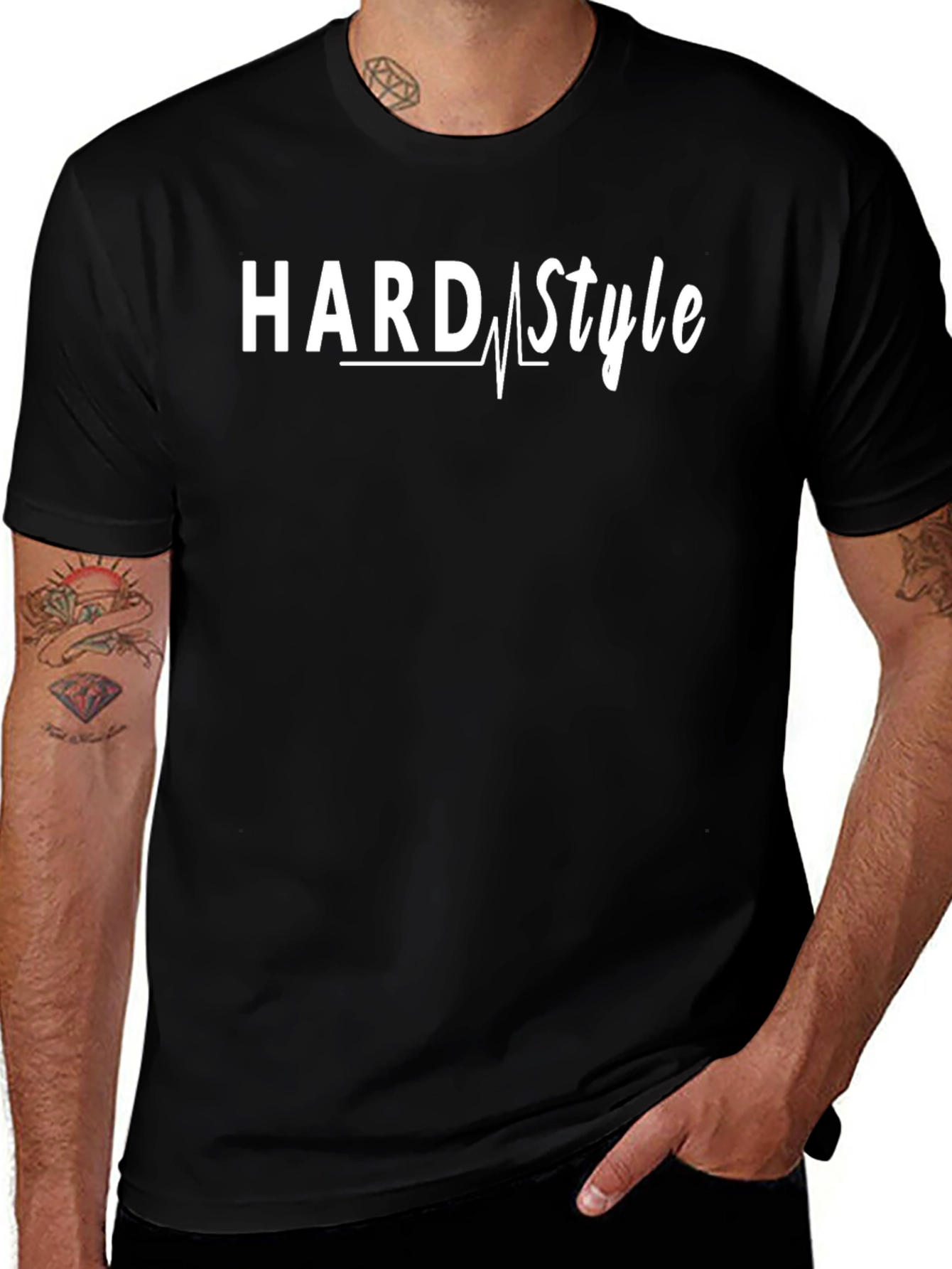 Hardstyle T-Shirt - Mens Black Graphic Tee