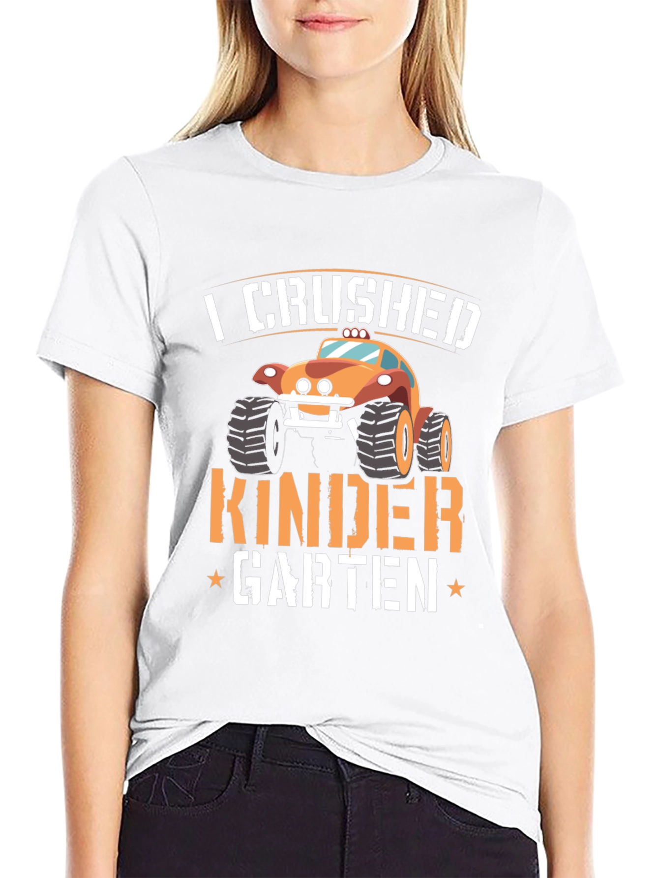 Crushed Kindergarten Monster Truck T-Shirt