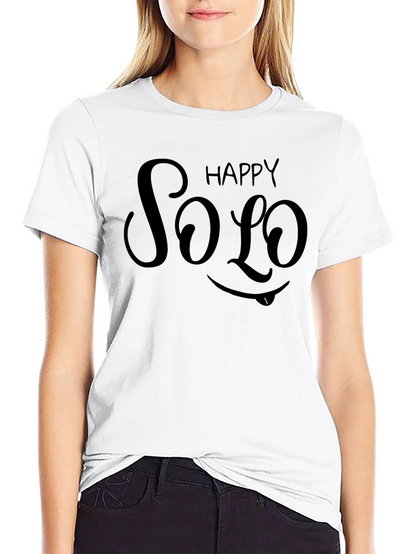 Happy Solo Black T-Shirt - Express Yourself!