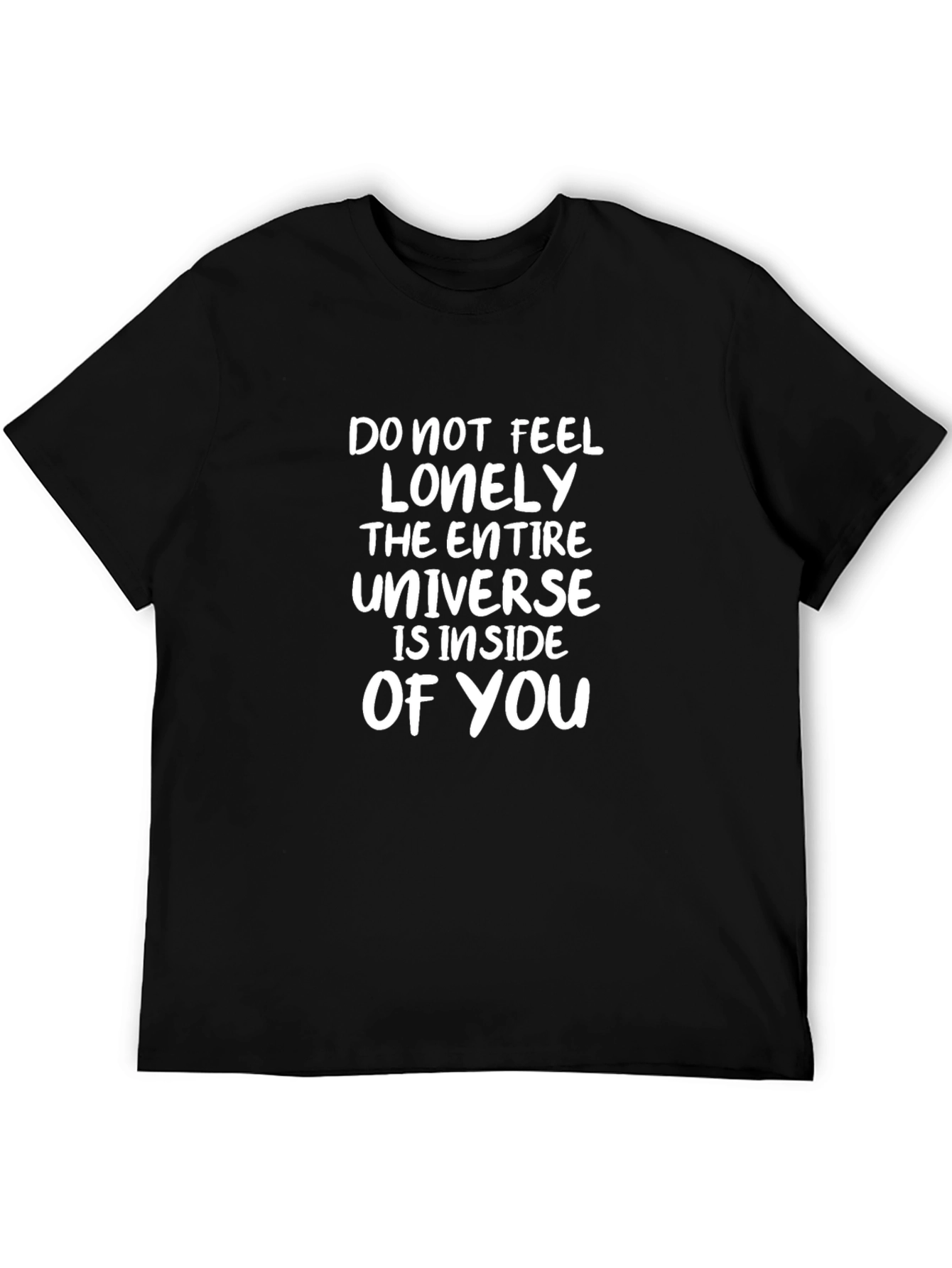 Inspirational Universe Inside You Black T-Shirt