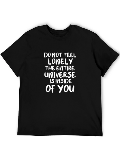 Inspirational Universe Inside You Black T-Shirt