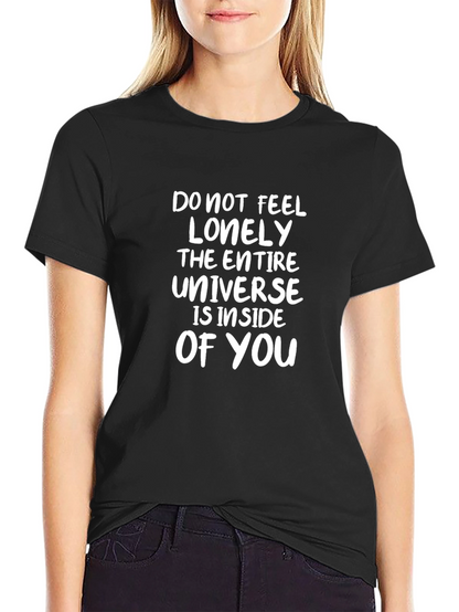 Inspirational Universe Inside You Black T-Shirt