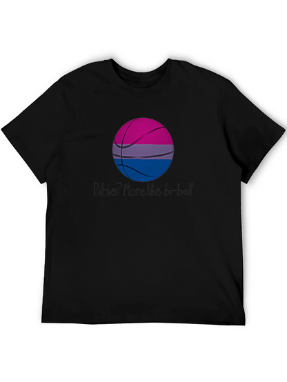 Bi-Ball T-Shirt: Bisexual Pride Basketball Graphic Tee