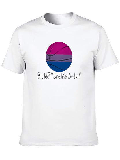 Bi-Ball T-Shirt: Bisexual Pride Basketball Graphic Tee