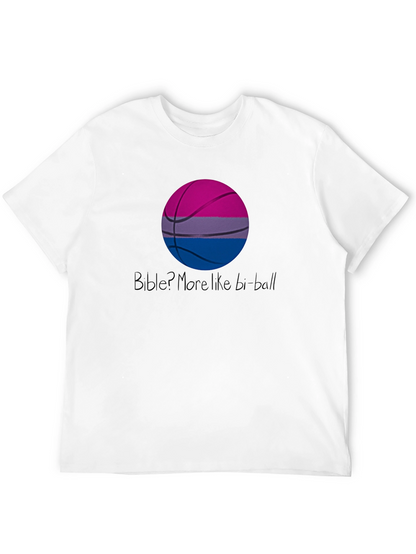 Bi-Ball T-Shirt: Bisexual Pride Basketball Graphic Tee