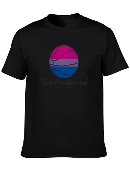 Bi-Ball T-Shirt: Bisexual Pride Basketball Graphic Tee