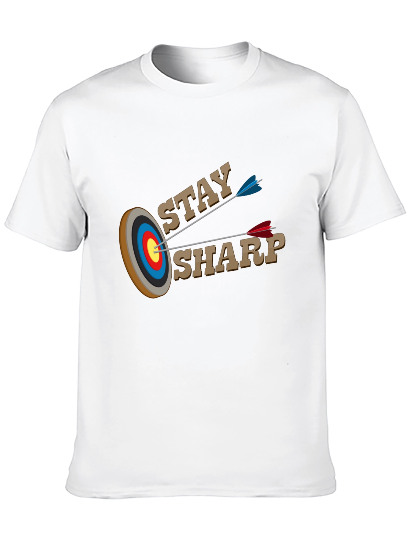 Stay Sharp T-Shirt - Archery Target Design