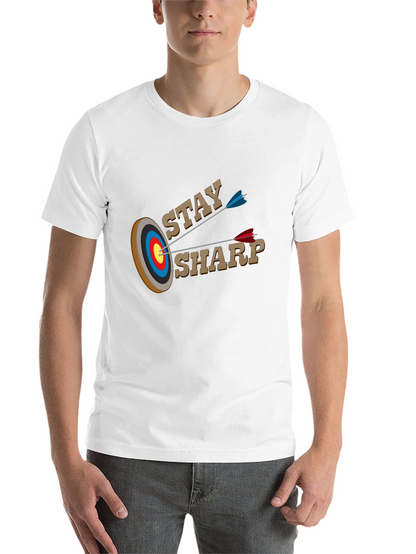 Stay Sharp T-Shirt - Archery Target Design