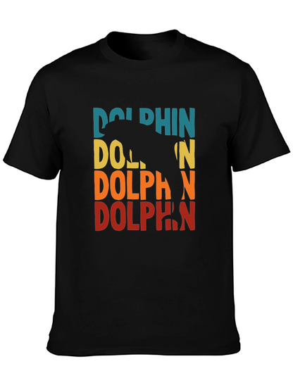 Retro Dolphin Graphic T-Shirt