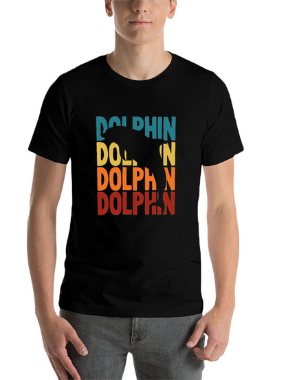 Retro Dolphin Graphic T-Shirt
