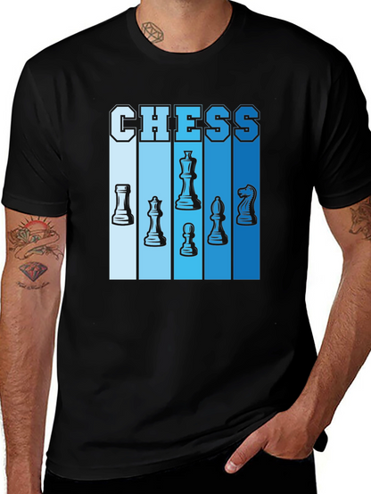 Chess Piece Graphic Tee - Stylish Casual Wear