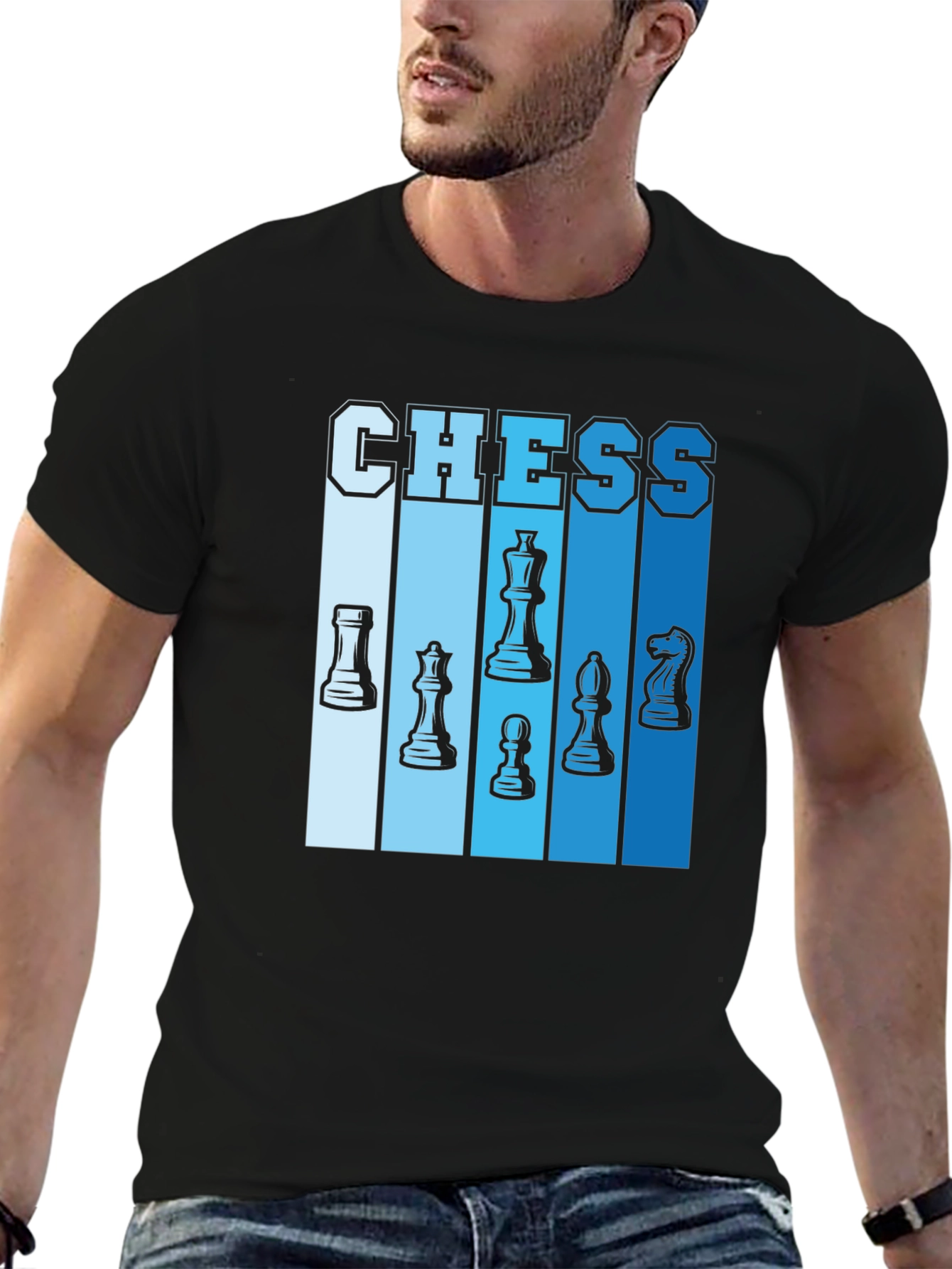 Chess Piece Graphic Tee - Stylish Casual Wear
