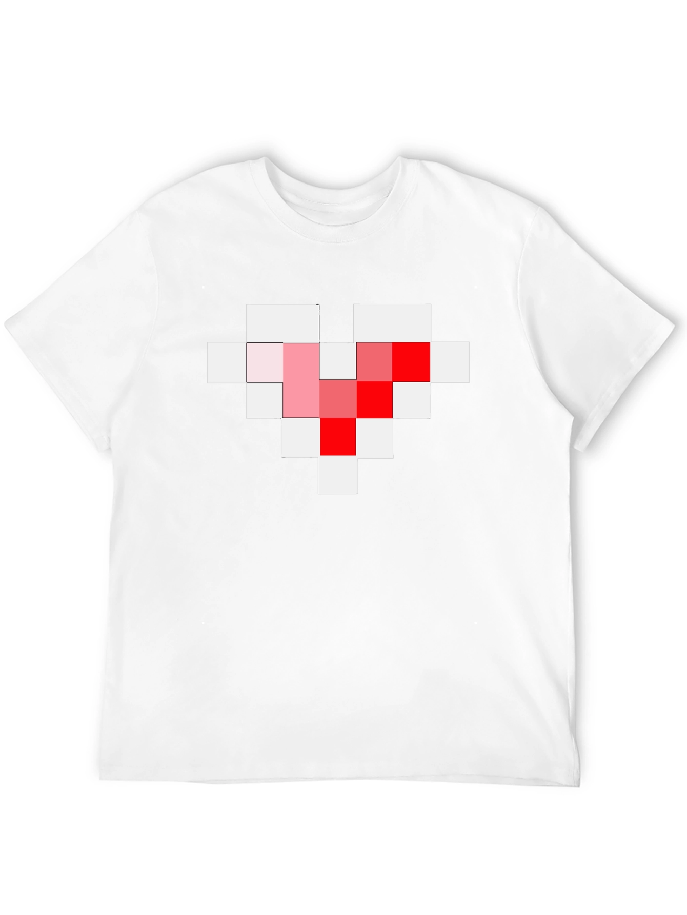 Pixel Heart Graphic Tee - Gamer Style Black T-Shirt