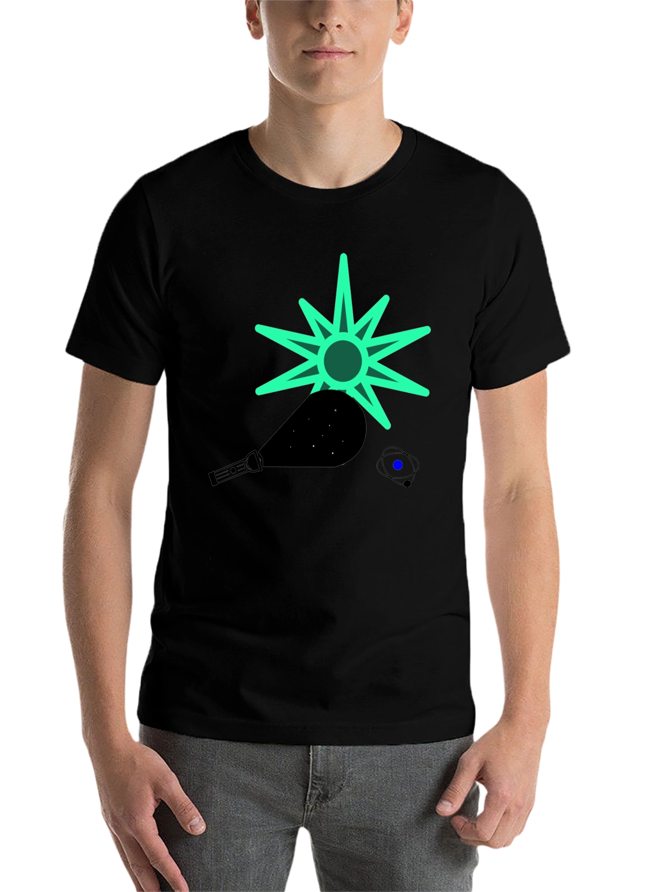 Cosmic Graphic Tee - Black T-Shirt
