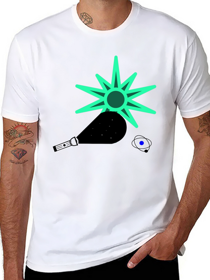 Cosmic Graphic Tee - Black T-Shirt