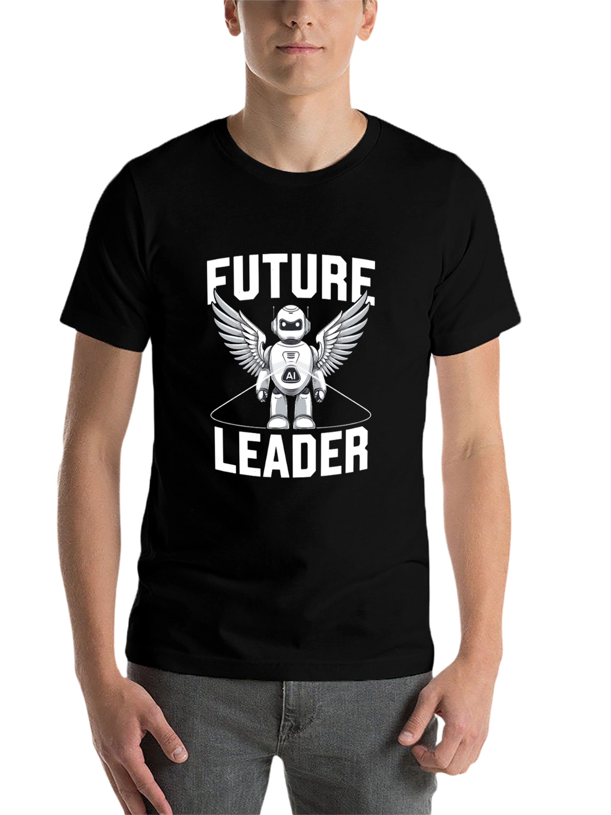 Future Leader AI Robot Graphic Tee