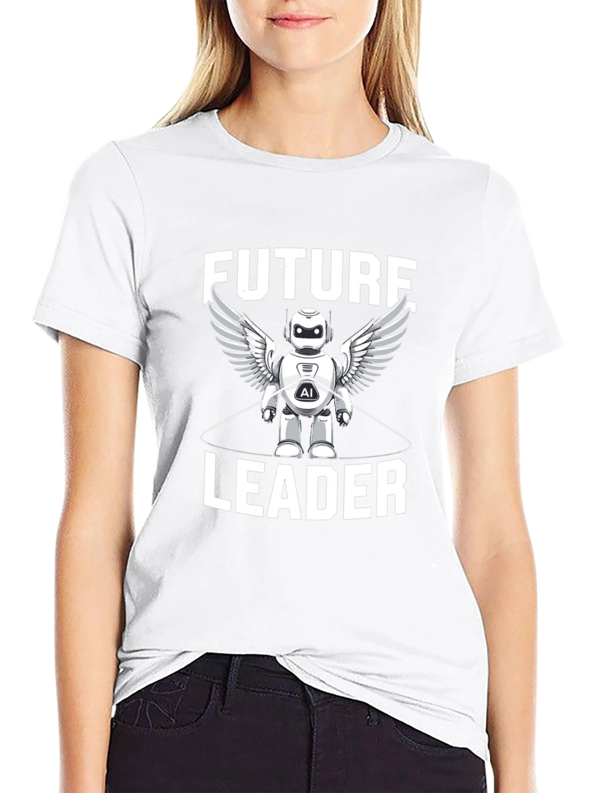 Future Leader AI Robot Graphic Tee