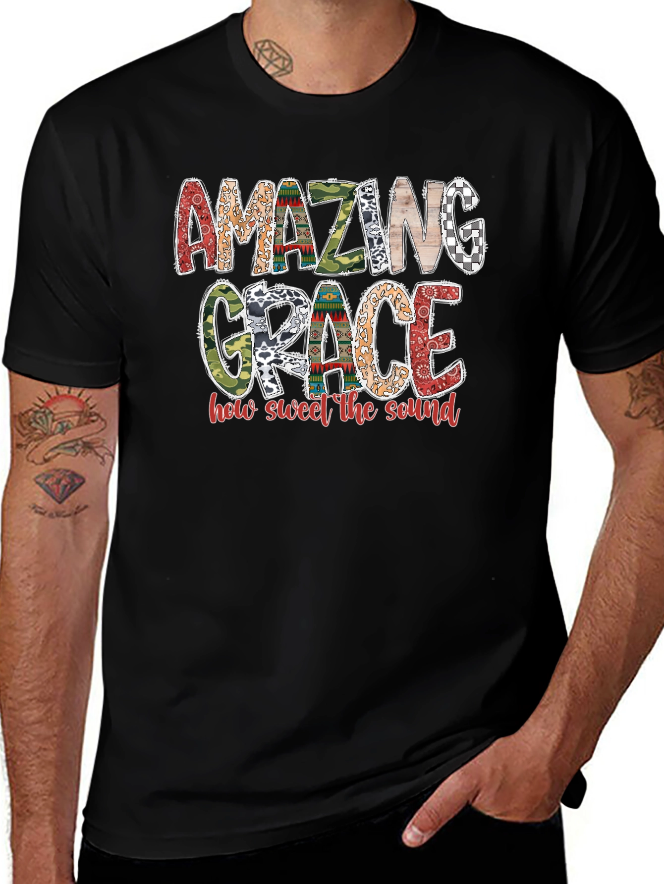 Amazing Grace Graphic Tee - Religious Inspired Shirt