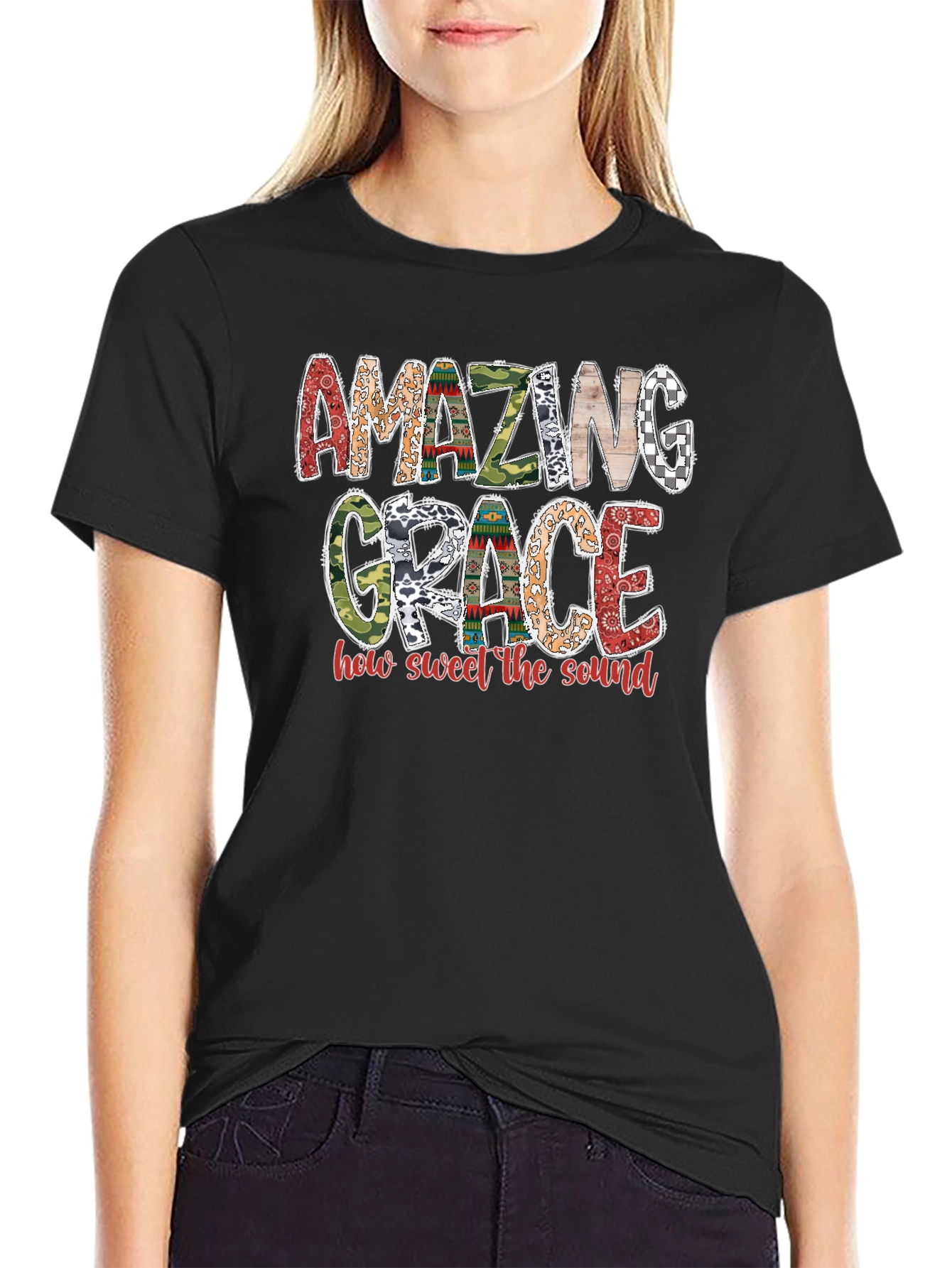 Amazing Grace Graphic Tee - Religious Inspired Shirt