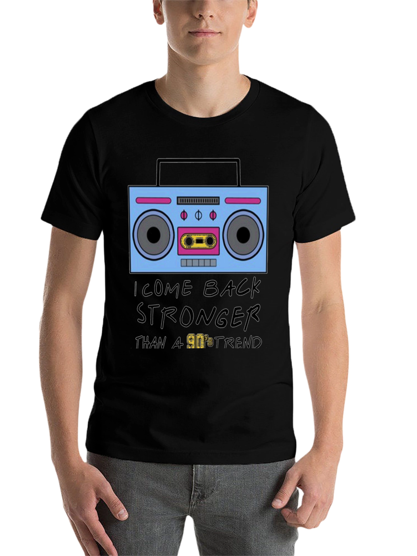 90s Boombox Retro Style T-Shirt