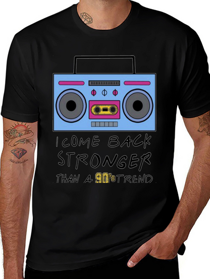 90s Boombox Retro Style T-Shirt