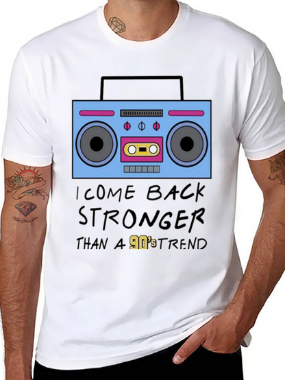 90s Boombox Retro Style T-Shirt