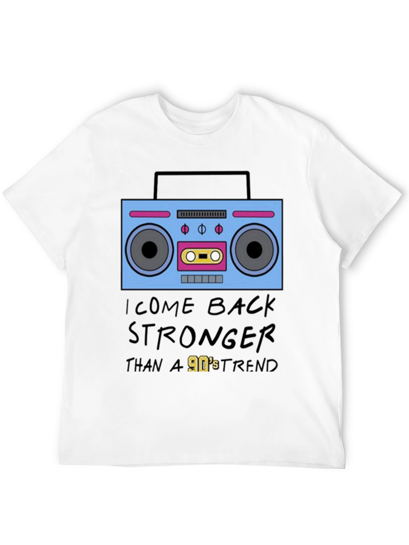 90s Boombox Retro Style T-Shirt
