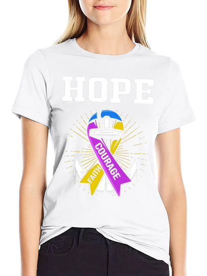 Hope Faith Courage Graphic T-Shirt
