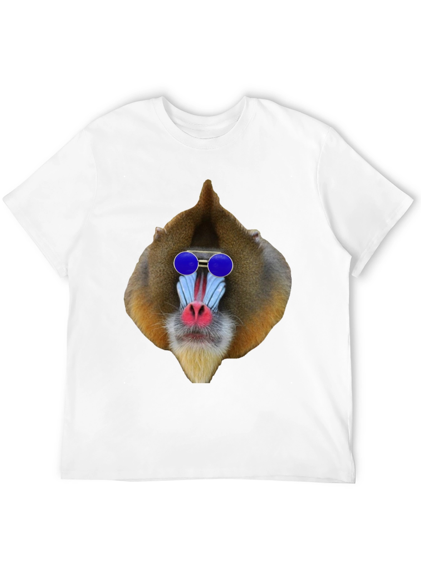 Mandrill Monkey T-Shirt with Sunglasses