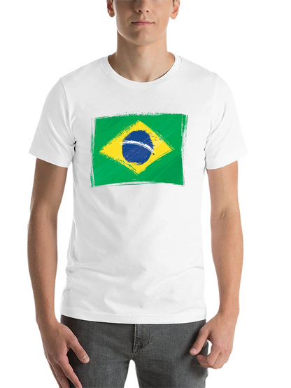Brazil Flag Graphic T-Shirt - Black