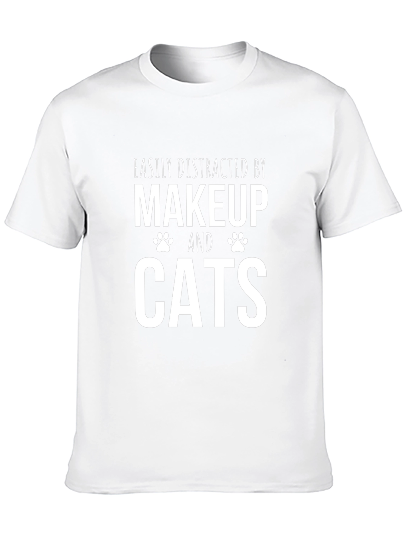 Makeup & Cats Distraction T-Shirt