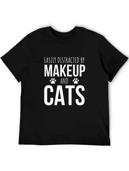 Makeup & Cats Distraction T-Shirt