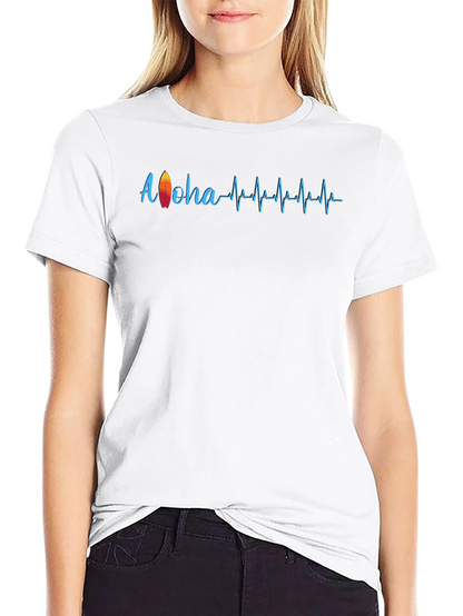 Aloha Surf Heartbeat T-Shirt - Black