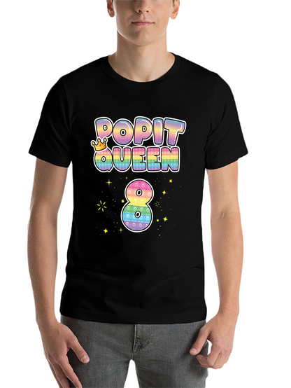 Pop It Queen 8th Birthday T-Shirt